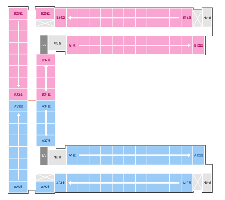 9층~12층 안내도